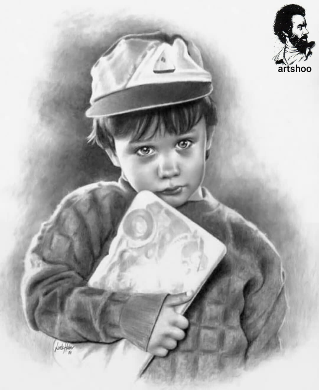 آموزش نقاشی سیاه قلم